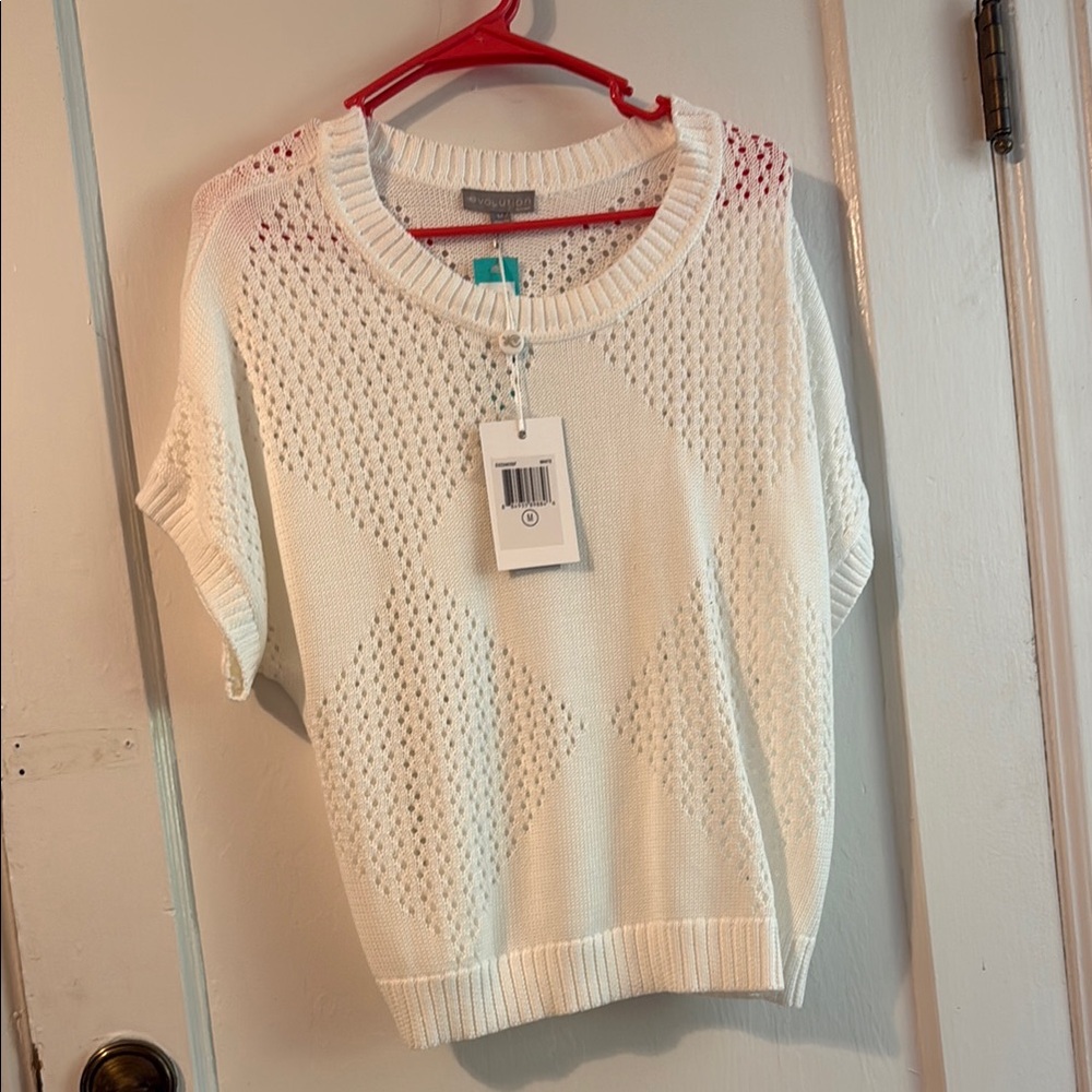 Revolution White Knit Top